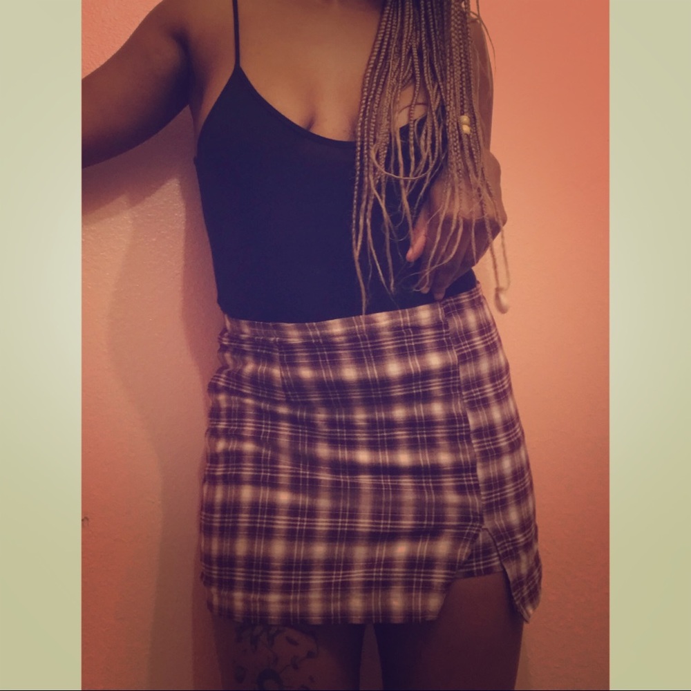 Plaid Mini Skirt